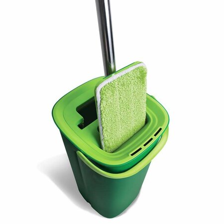 Libman MOP W/BUCKT MICRFIBR GREEN 1516